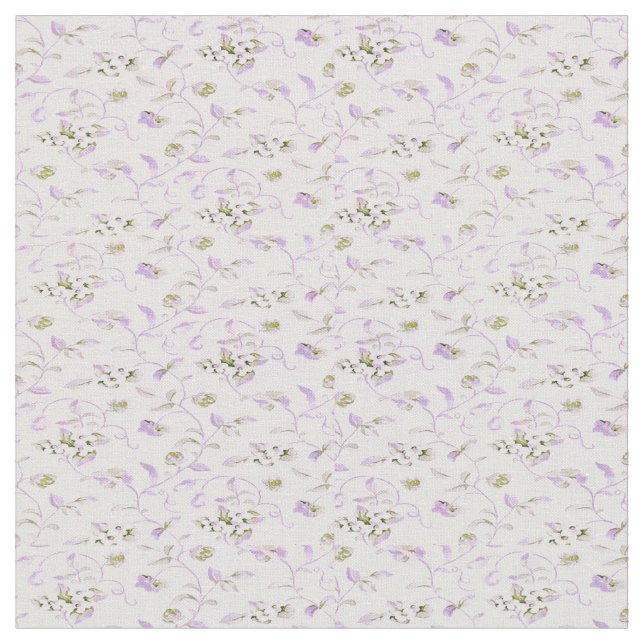 Tecido Pequeno Pastel Purple Floral (Detalhe)