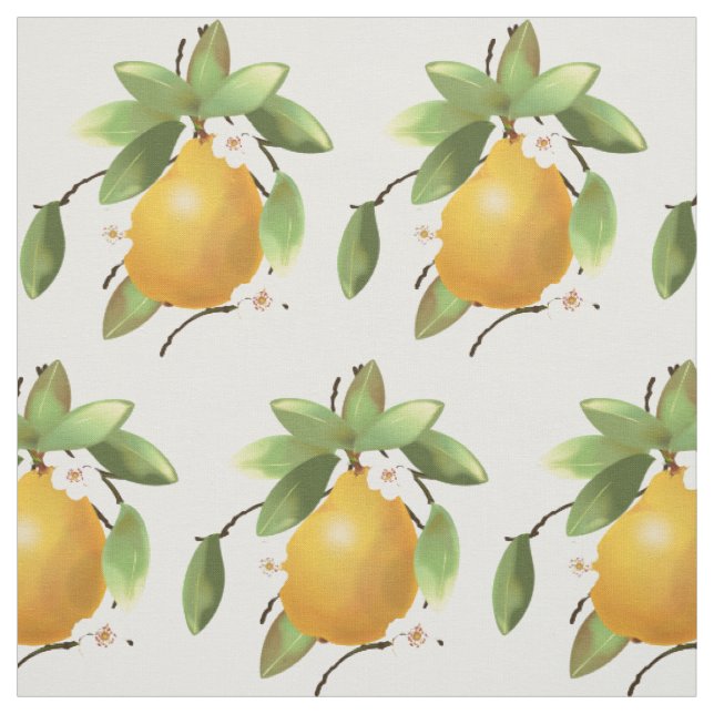 Tecido Peras Fruta (Modelo)