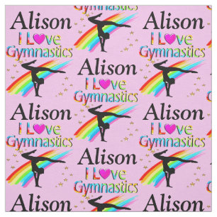 TECIDO PERSONALIZADO DA GAROTA DE PINK GYMNAST