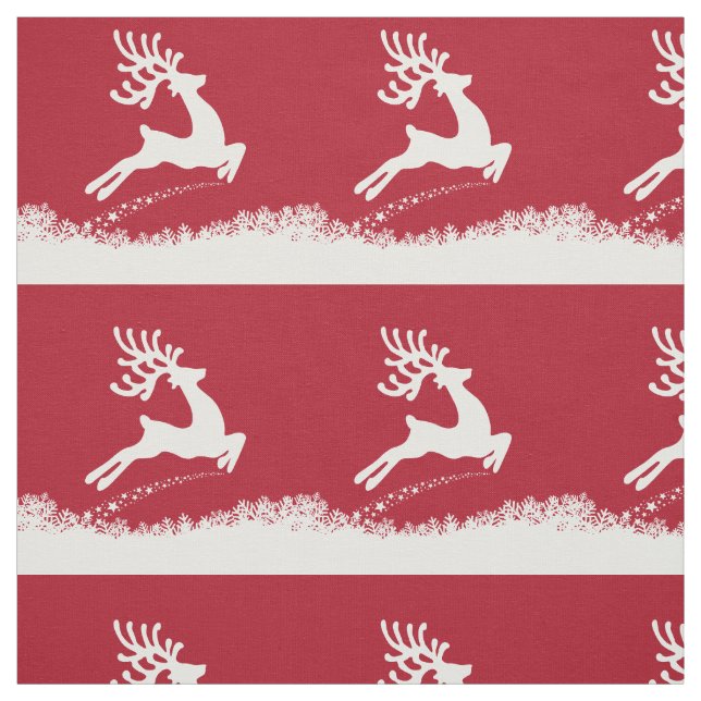 Tecido personalizado da Reindeer de jumping (Modelo)