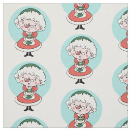 Tecido personalizado da Sra. Claus