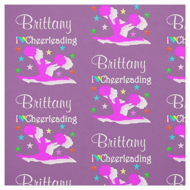 TECIDO PERSONALIZADO DE CHEERLEADER PURPINK E PINK (Modelo)