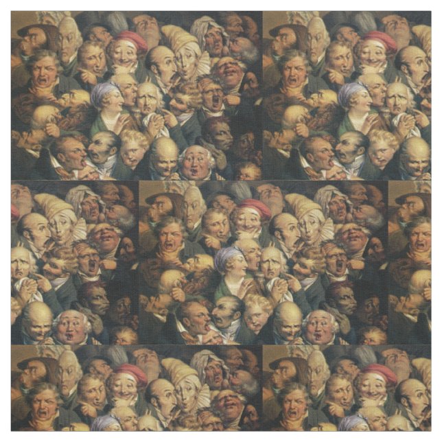 Tecido personalizado de Expressões de Daumier (Modelo)
