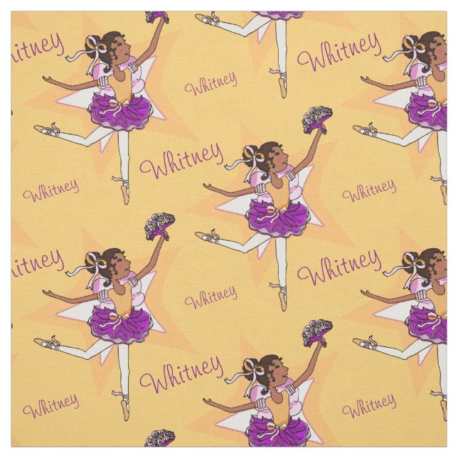 Tecido personalizado de menina escura de bailarina (Modelo)