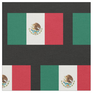 tecido personalizado de padrão de bandeira mexica