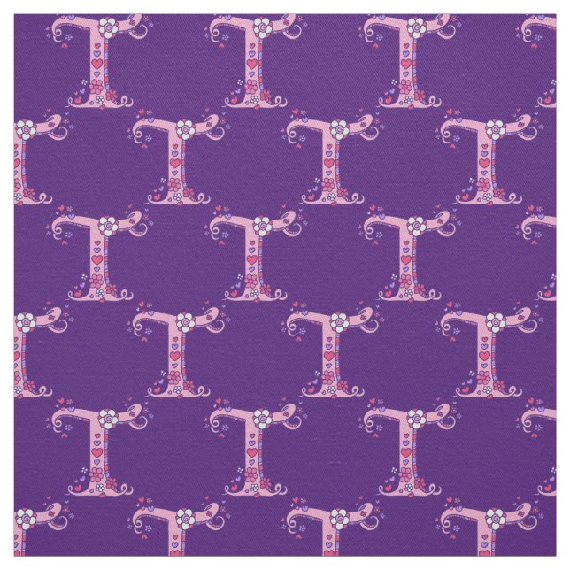 Tecido personalizado de texto decorativo com letra (Modelo)