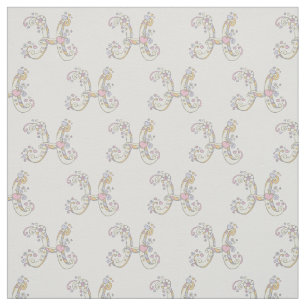 Tecido personalizado de texto decorativo com letra