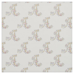 tecido personalizado de texto decorativo da letra 