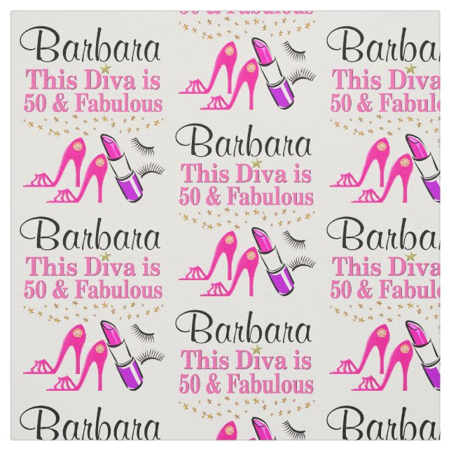tecido PERSONALIZADO DIVA DE 50 ANOS (Modelo)