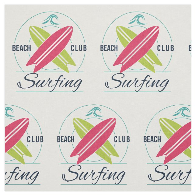 Tecido personalizado do Beach Club Surfing (Modelo)