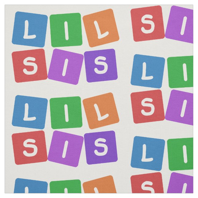 Tecido personalizado do Little Sis (Modelo)