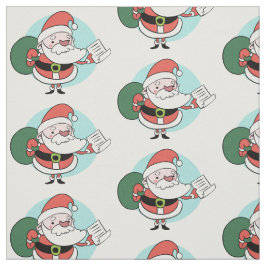 Tecido personalizado do Papai Noel