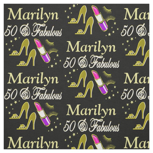 TECIDO PERSONALIZADO Dourado 50 E FABULOSO (Modelo)