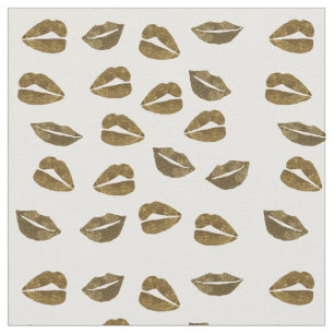 Tecido Personalizado Feliz do Kiss do ouro