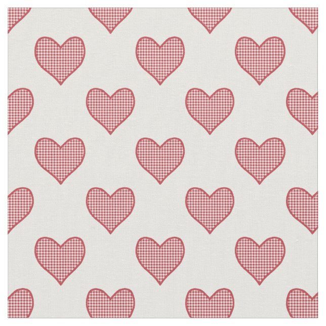Tecido Personalizado Romântico Red Check Gingham H (Detalhe)