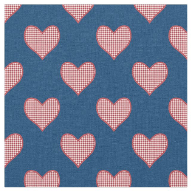 Tecido Personalizado Romântico Red Check Gingham H (Detalhe)