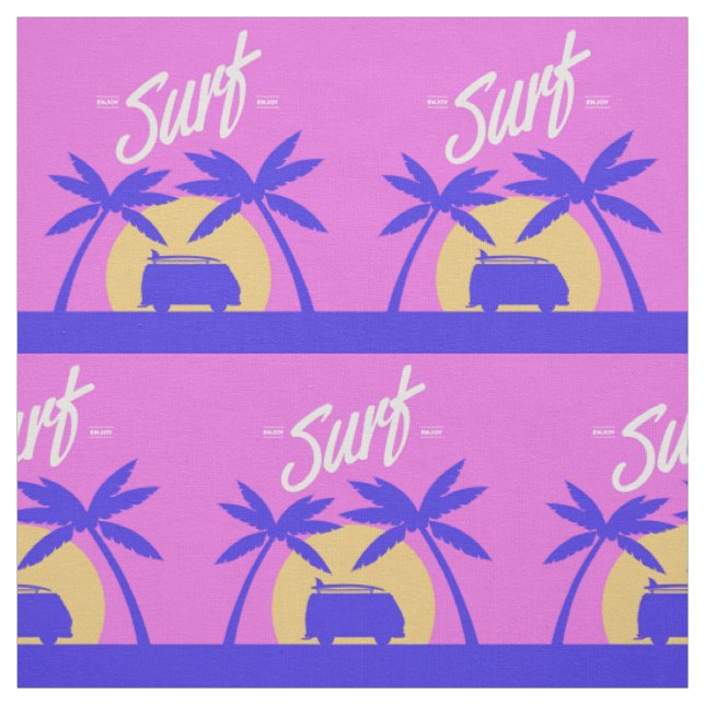 Tecido personalizado Surfer Sunset (Modelo)