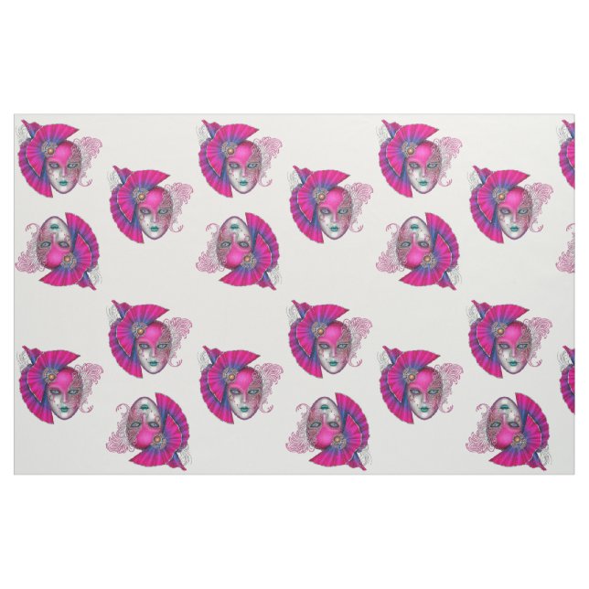 Tecido Personalizar a Máscara de Gras Mardi Mascarada de  (Fat Quarter)