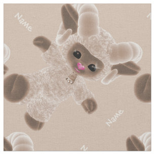 Tecido Personalizar Kicking Baby Plush Toy Ram Brown