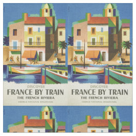 tecido personalizável da França viagens vintage