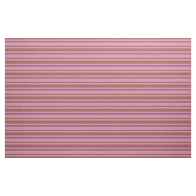 Tecido personalizável do padrão Stripes cor-de-ros (Jarda)