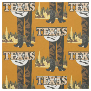 Tecido personalizável Vintage Texas USA