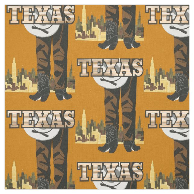 Tecido personalizável Vintage Texas USA (Modelo)
