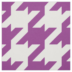 Tecido Personalize seu próprio houndstooth roxo, corajoso