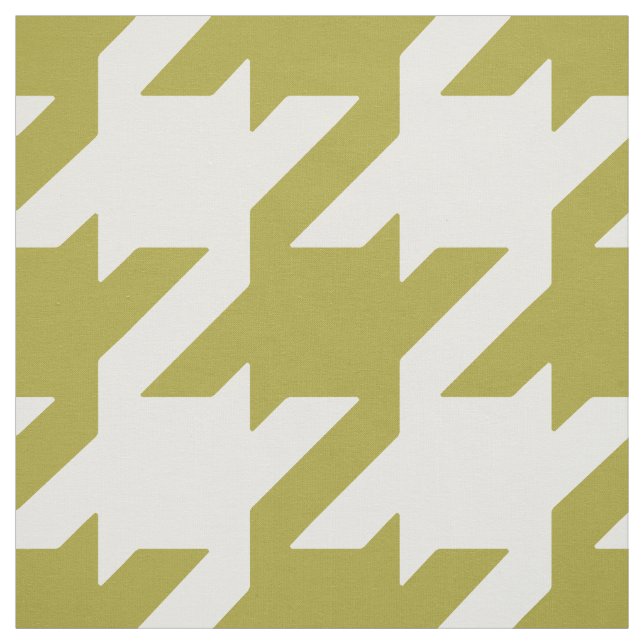 Tecido Personalize seu próprio houndstooth verde e ousado (Modelo)