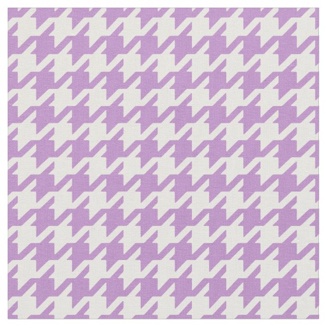 Tecido Personalize seu próprio padrão roxo de houndstooth (Detalhe)