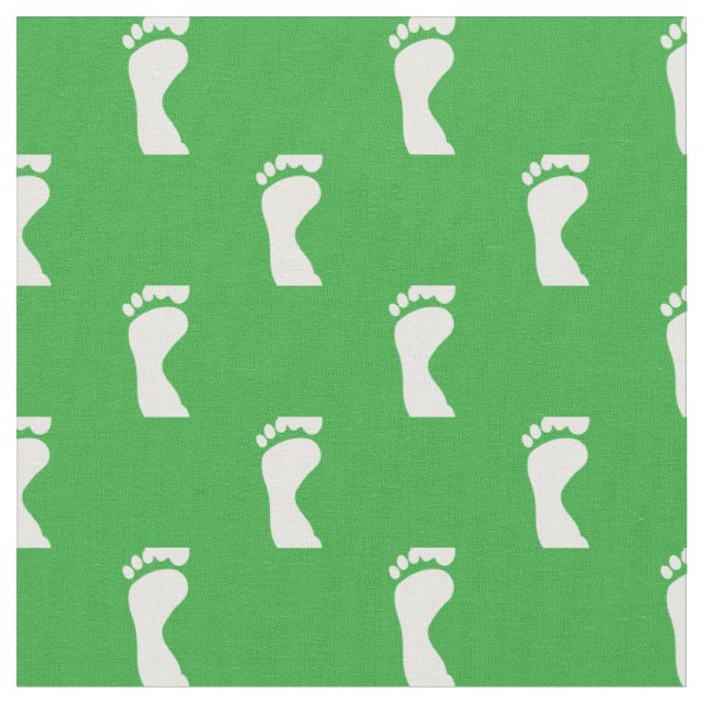 Tecido Pés de Pé de Pé Verde Branco (Detalhe)