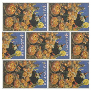 Tecido Pesadelo do remendo da abóbora do Dia das Bruxas