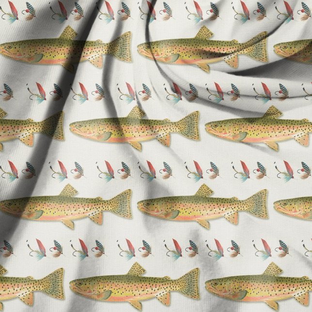 Tecido Pesca de Truta Peixes Mosquitos Pescador (Criador carregado)