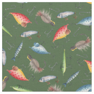 Tecido Pesca em verde