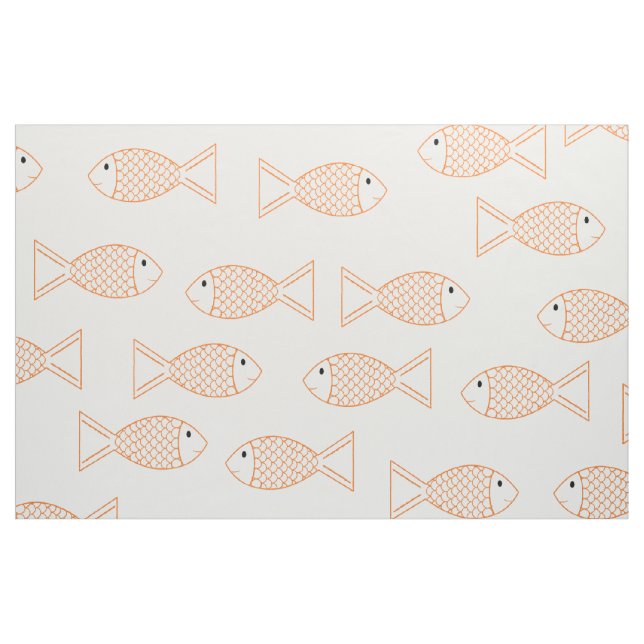 Tecido Pet Goldfish/ Koi Carp Fish Impressão (Fat Quarter)