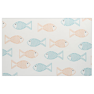 Tecido Pet Goldfish/ Koi Carp Fish Impressão