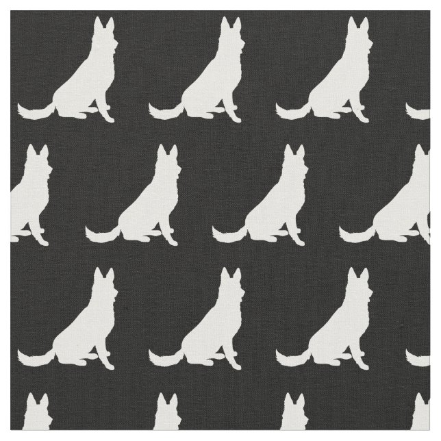 Tecido Pet Silhouette german shepherd (Detalhe)