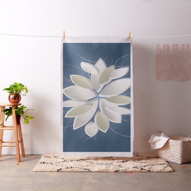 Tecido pétalas de pedra branca (In Situ)