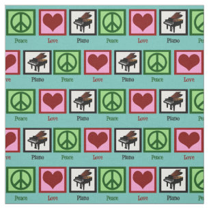 Tecido Piano do amor da paz