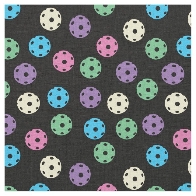 Tecido Pickleball - mistura pastel em preto (Detalhe)