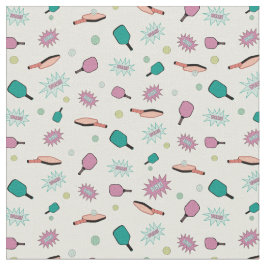 Tecido Pickleball! Padrão Colorido