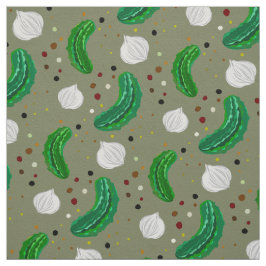 Tecido Pickles Engraçados Gherkins e Pickled Onion Standa