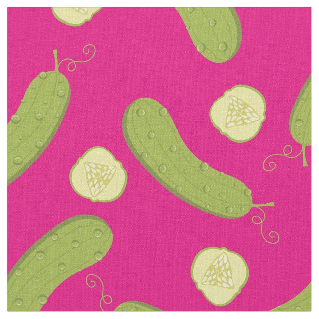 Tecido Picles Comidas Bonitas Meninas Rosa (Detalhe)