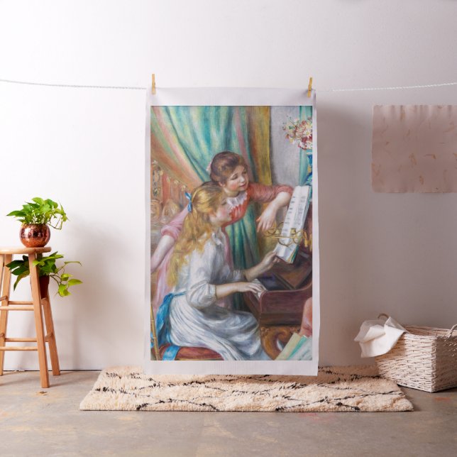Tecido Pierre Auguste Renoir - Jovens Meninas no Piano (In Situ)