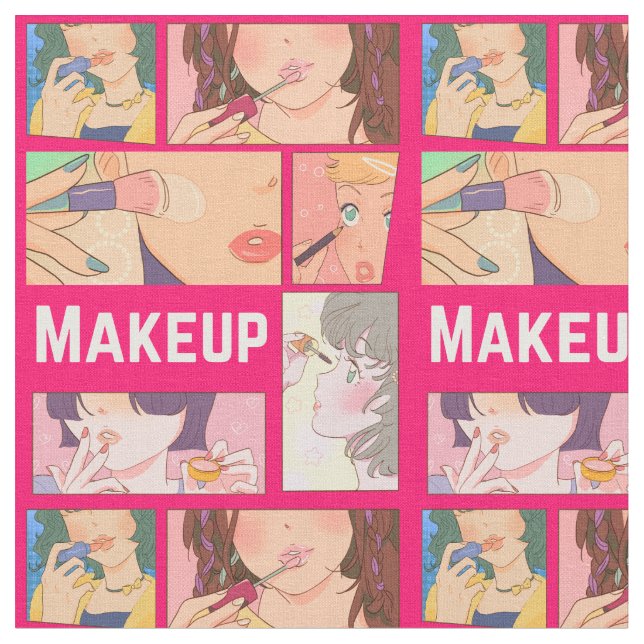 TECIDO PILHA DE GAROTAS MAKEUP (Detalhe)