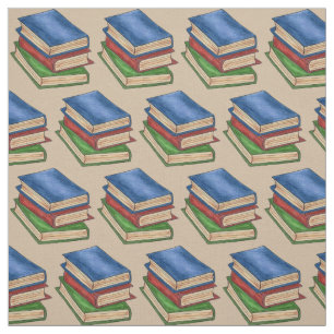 Tecido Pilha de Livros de Biblioteca Lendo Bibliotecário