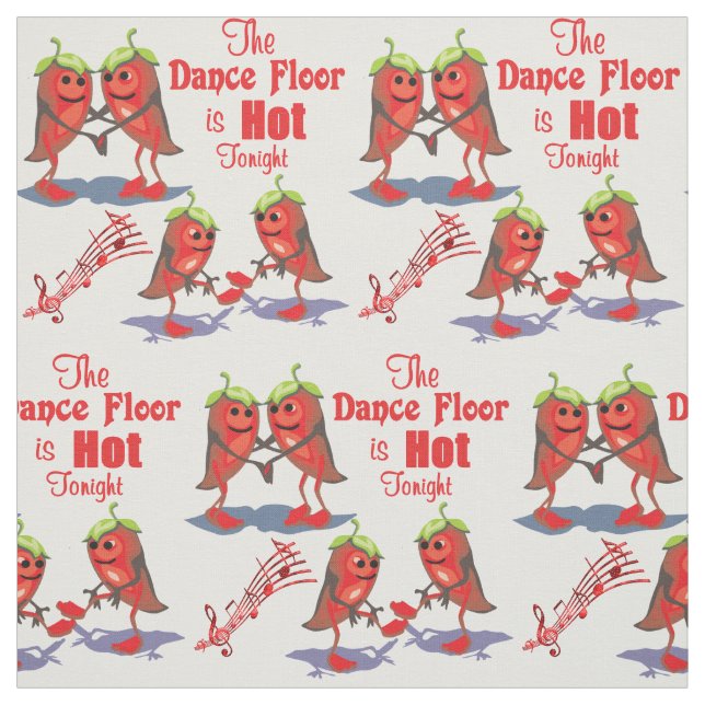 Tecido Pimentas de pimentão Dance Floor da dança quente (Modelo)
