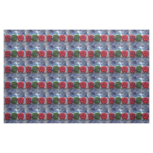 Tecido Pimentões Abobora O Lanterna (Fat Quarter)
