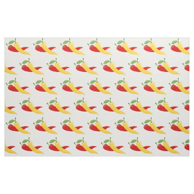 Tecido Pimentões Verdes Amarelas Vermelhas Thunder_Cove (Fat Quarter)