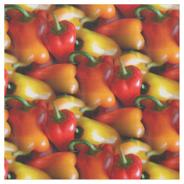 Tecido Pimentos vermelhos e amarelos (Detalhe)